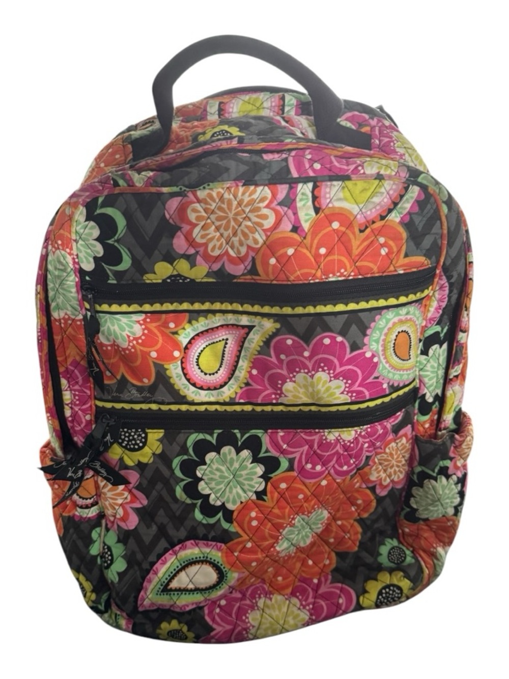 Vera Bradley Campus Backpack in the retired Ziggy Zinnia pattern. 